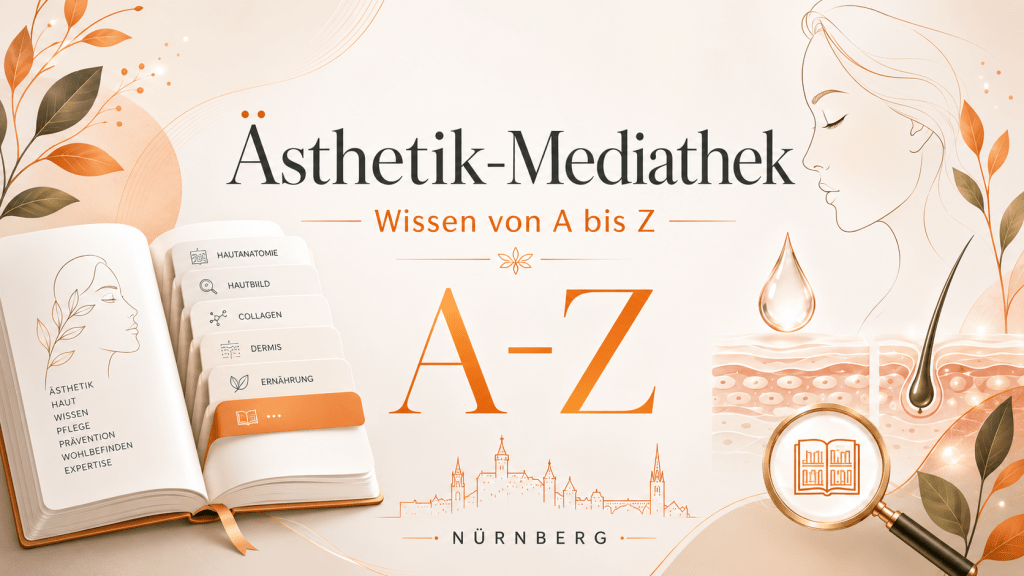 Ästhetik-Mediathek Nürnberg mit Fachbegriffen zu Haut, Haaren und ästhetischen Behandlungen